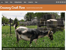 Tablet Screenshot of creamerycreekfarm.com